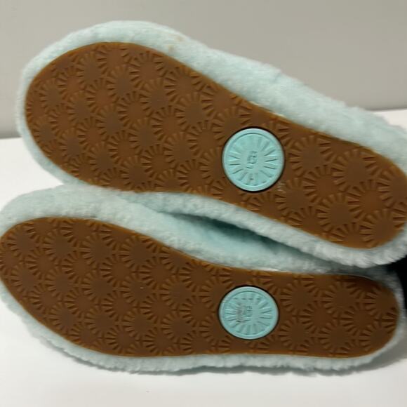 Ugg Mint Green Slippers Size 8 Excellent Condition - Picture 5 of 6